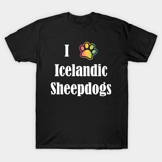 I Heart Icelandic Sheepdogs | I Love Icelandic Sheepdogs T-Shirt by jverdi28